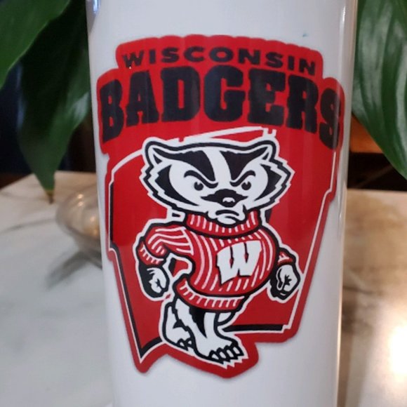 Wisconsin Badgers Bucky Badger 32oz Hydro Handle Bottle Tumbler 💜sale - Picture 3 of 9